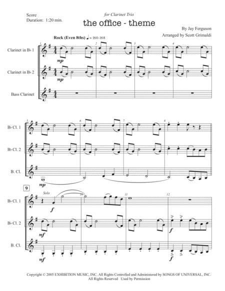 The Office Theme For Clarinet Trio Page 2