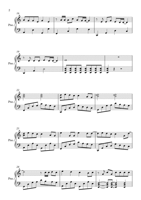 The Other Side From The Greatest Showman Piano Page 2