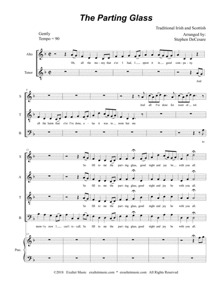 The Parting Glass For Satb Page 2