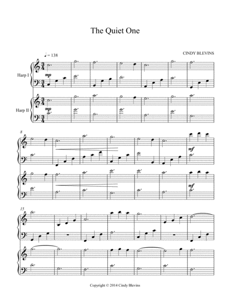 The Quiet One Arranged For Harp Duet Page 2
