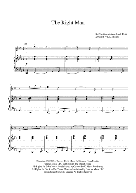 The Right Man Violin Solo With Piano Accompaniment Page 2