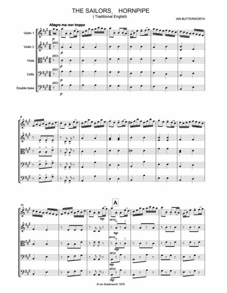 The Sailors Hornpipe For String Orchestra Page 2