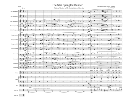 The Star Spangled Banner Arranged For Jazz Ensemble Page 2