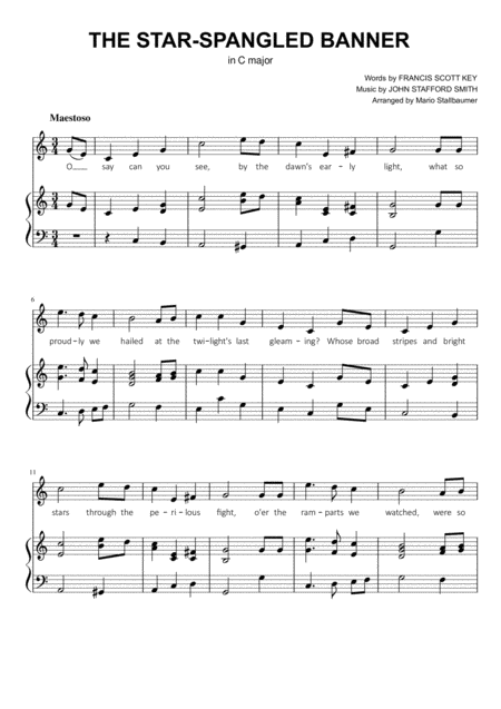 The Star Spangled Banner In All Keys Page 2