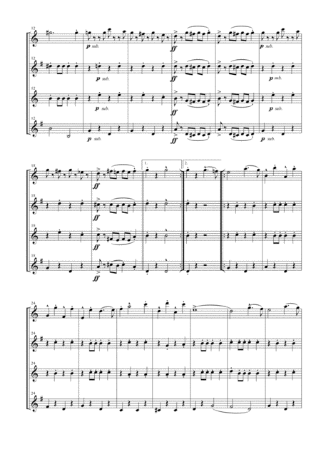 The Stars And Stripes Forever For Saxophone Quartet Page 2