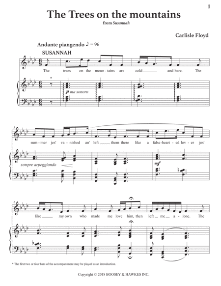 The Trees On The Mountains Transposed To F Minor Page 2