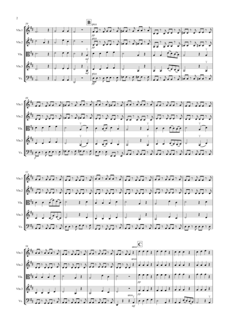 The Trout 4th Movement For String Quartet Page 2