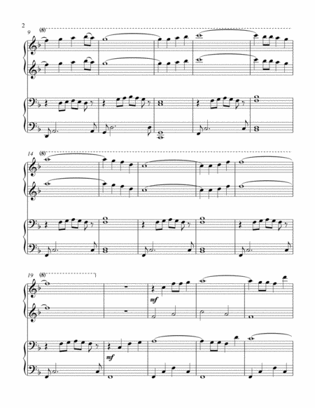 The Water Is Wide 1 Piano 4 Hand Duet Page 2