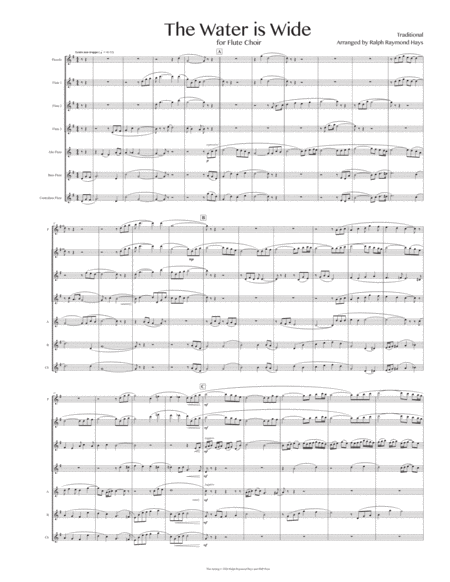 The Water Is Wide For Flute Choir Page 2