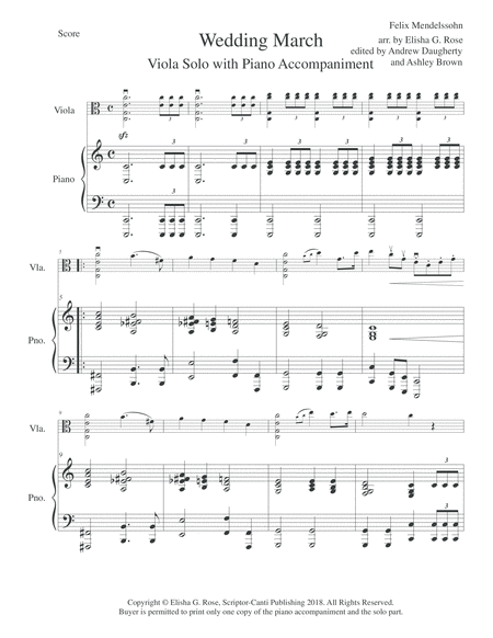 The Wedding March Viola Solo Page 2