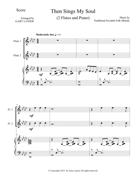 Then Sings My Soul Trio Flute 1 Flute 2 With Piano And Parts Page 2