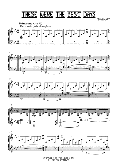 These Were The Best Days Piano Solo Page 2