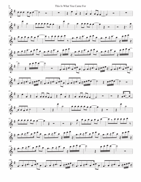 This Is What You Came For Trumpet Page 2