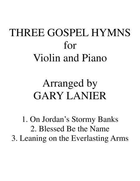 Three Gospel Hymns Duets For Violin Piano Page 2