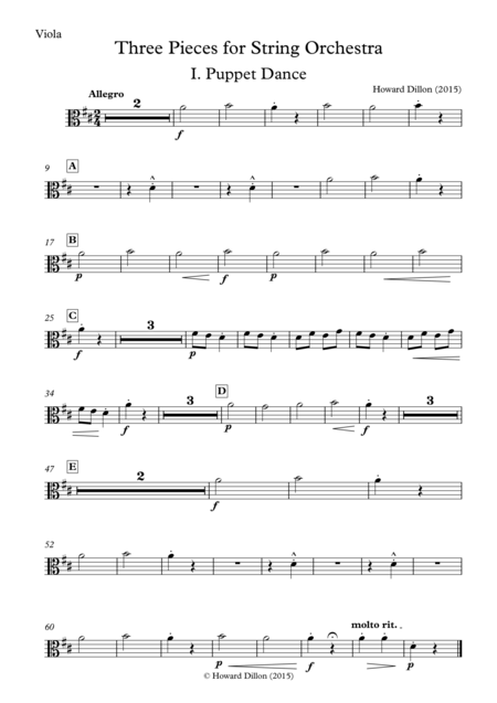 Three Pieces For String Orchestra Viola Page 2