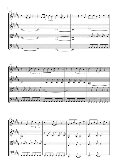 Thru These Tears String Quartet Page 2