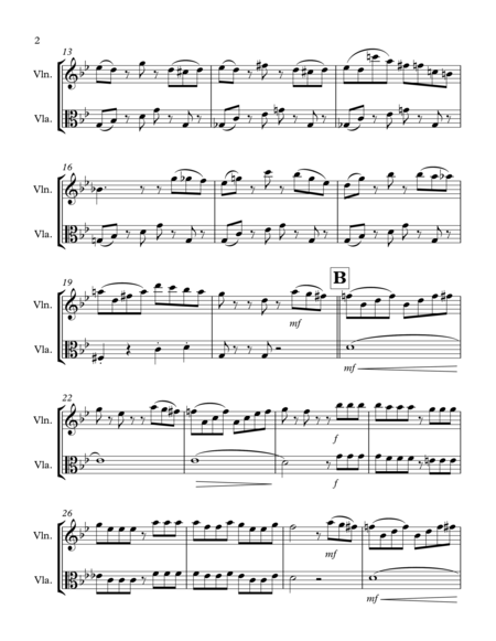 Tico Tico No Fuba Violin Viola Duet Page 2