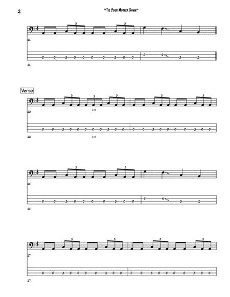 Tie Your Mother Down Bass Guitar Tab Page 2