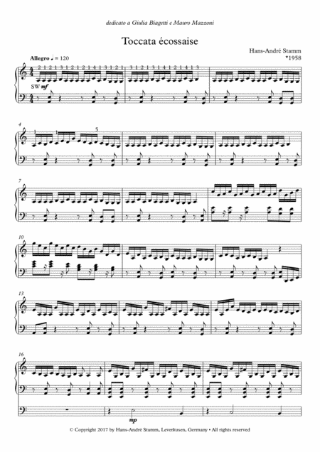 Toccata Ecossaise For Organ Page 2