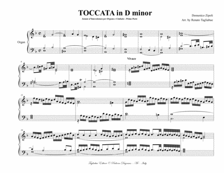 Toccata In D Minor Zipoli For Organ Page 2