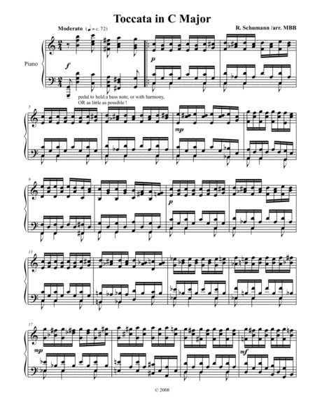 Toccata Op 10 For Piano Solo By Robert Schumann Page 2