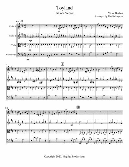 Toyland String Quartet Page 2