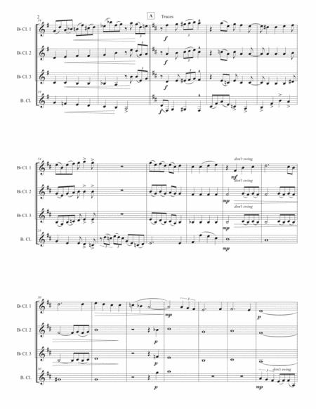 Traces For Clarinet Quartet Page 2