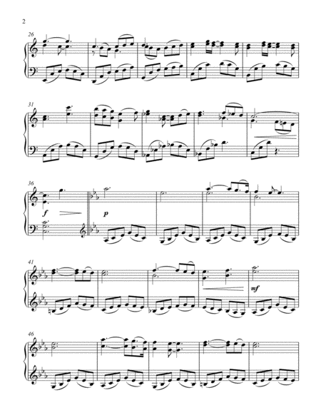 Tranquil Waters Cinematic Piano Solo Intermediate Page 2