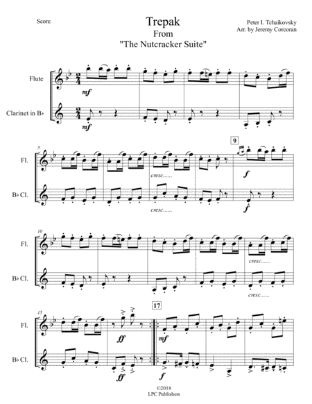 Trepak From The Nutcracker Suite For Flute And Clarinet Page 2