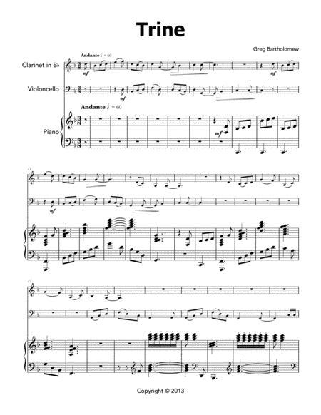 Trine For Clarinet Cello Piano Page 2