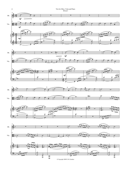 Trio For Oboe Viola And Piano Page 2