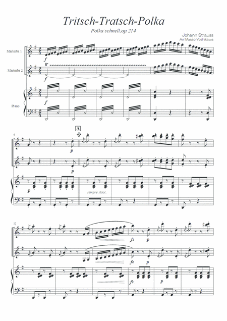 Tritsch Tratsch Polka Johann Strauss Ii Page 2