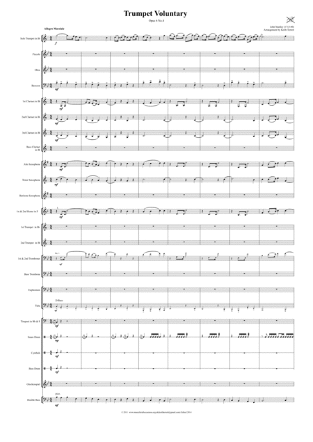 Trumpet Voluntary For Solo Bb Trumpet Concert Wind Band Page 2