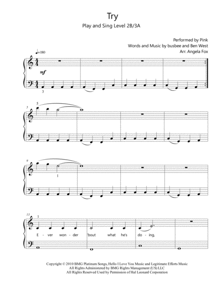 Try Level 2b 3a Play And Sing Page 2