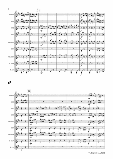 Turkish March Laendler Beethoven Clarinet Quintet Page 2