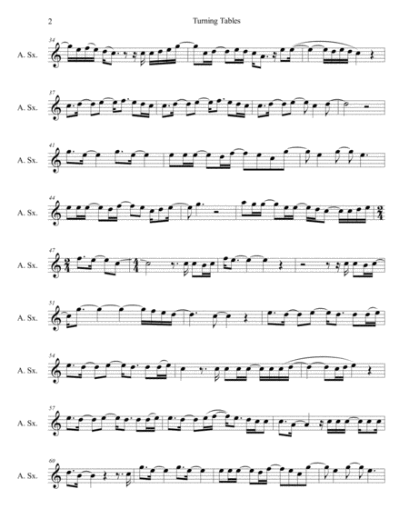 Turning Tables For Alto Sax Page 2