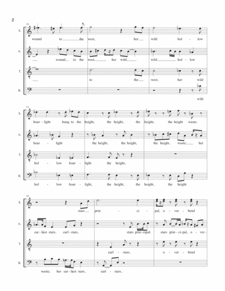 Two Madrigals After Gerard Manley Hopkins Spelt From Sibyls Leaves And Binsey Poplars For Mixed Chorus Satb A Capella Page 2