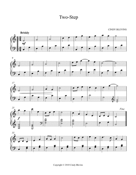 Two Step An Original Piano Solo From My Piano Book Balloon Ride Page 2