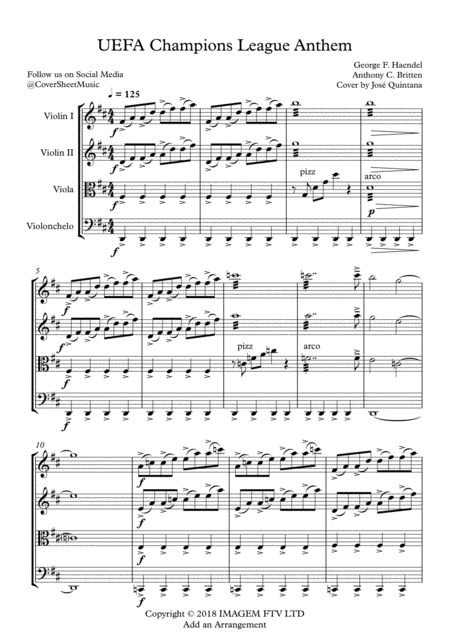 Uefa Champions League Theme String Quartet Page 2