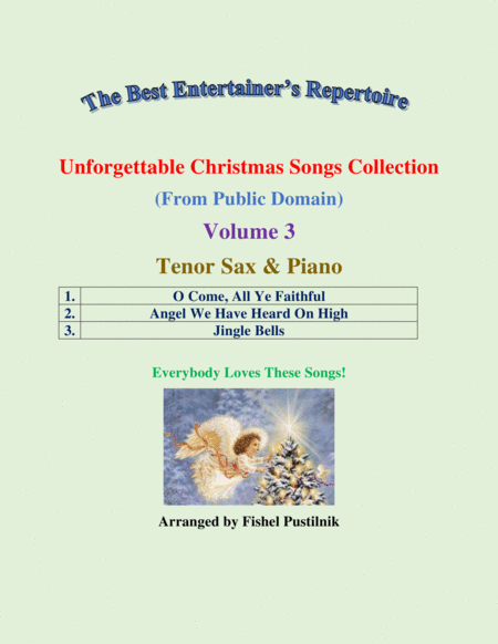 Unforgettable Christmas Songs Collection From Public Domain For Tenor Sax And Piano Volume 3 Video Page 2