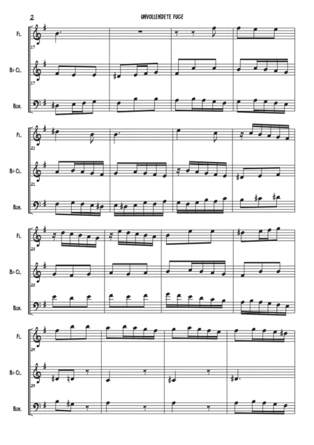 Unvollenedete Fugue 10 Woodwind Trio Page 2