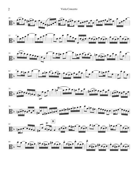 Viola Concerto In D Minor Set Of Parts Page 2