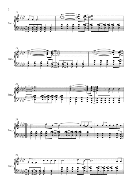 Viva La Vida By Coldplay Piano Page 2