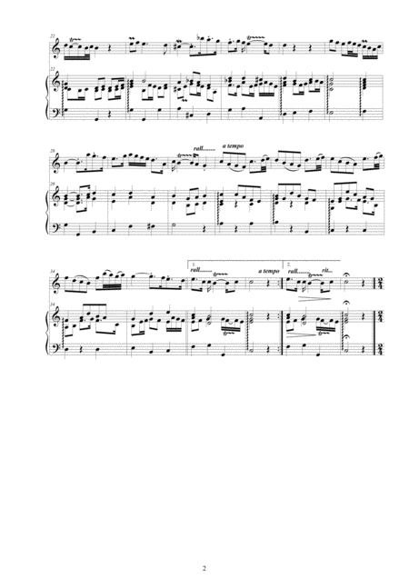 Vivaldi Flute Sonata In C Major Rv 48 For Flute And Cembalo Or Piano Page 2