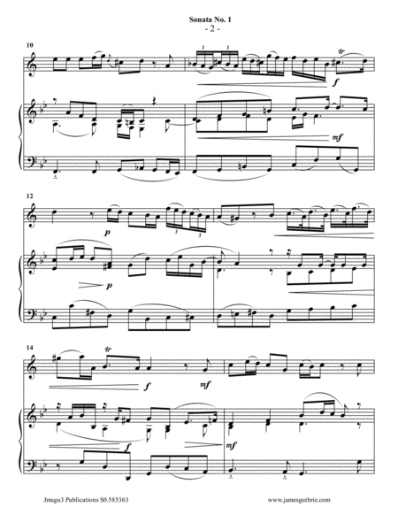 Vivaldi Sonata No 1 For Clarinet Piano Page 2