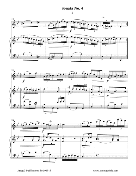 Vivaldi Sonata No 4 For Flute Piano Page 2