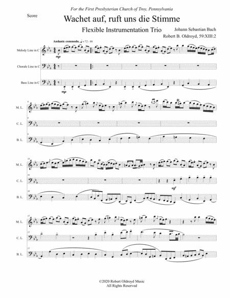 Wachet Auf For Flexible Trio Page 2