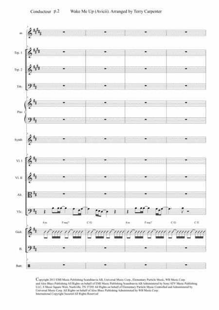 Wake Me Up Avicii Instrumental For String Quartet And Jazz Combo Page 2