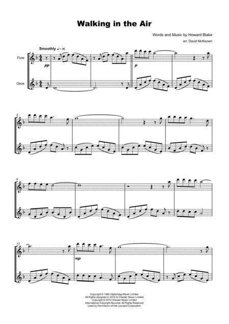 Walking In The Air Theme From The Snowman For Flute And Oboe Duet Page 2