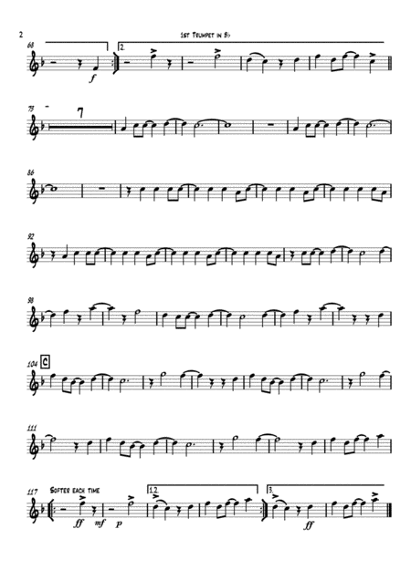 Walking On Sunshine Brass Quintet Page 2